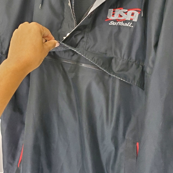 Spotlight USA Softball Pullover Windbreaker,  Size XL - Picture 5 of 10
